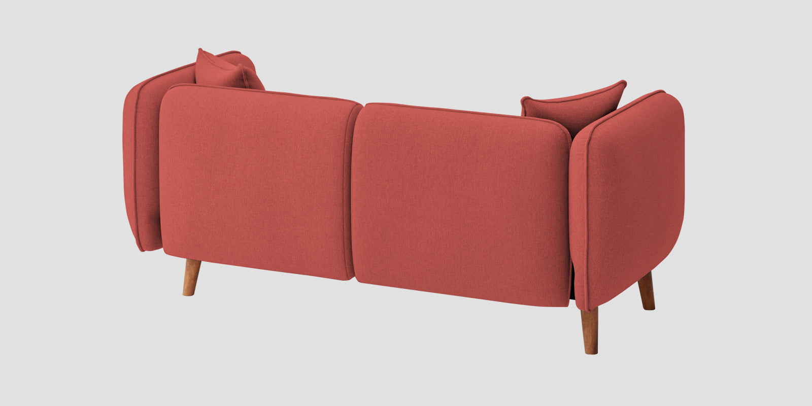 Reva Fabric 2 Seater Sofa In Salmon Pink Colour - Febonic Living