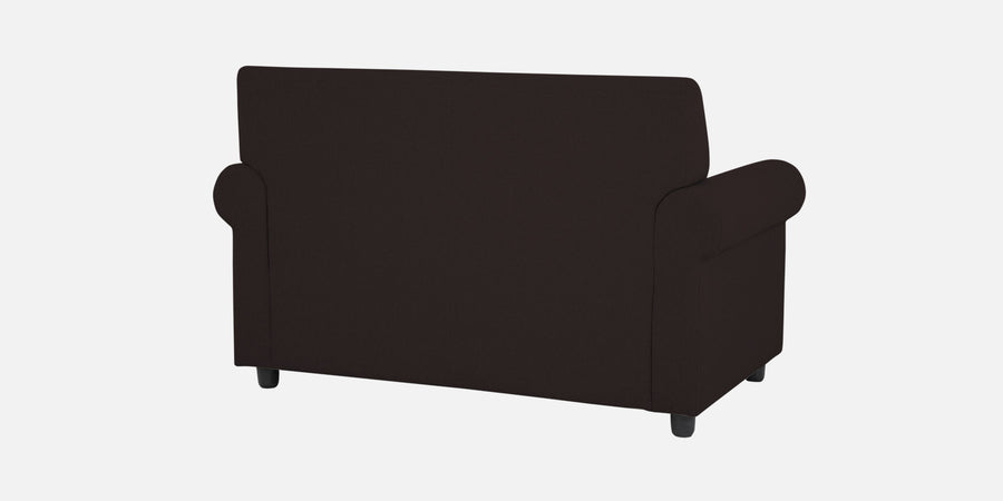 Ribby Fabric 2 Seater Sofa In Dark Brown Colour - Febonic Living