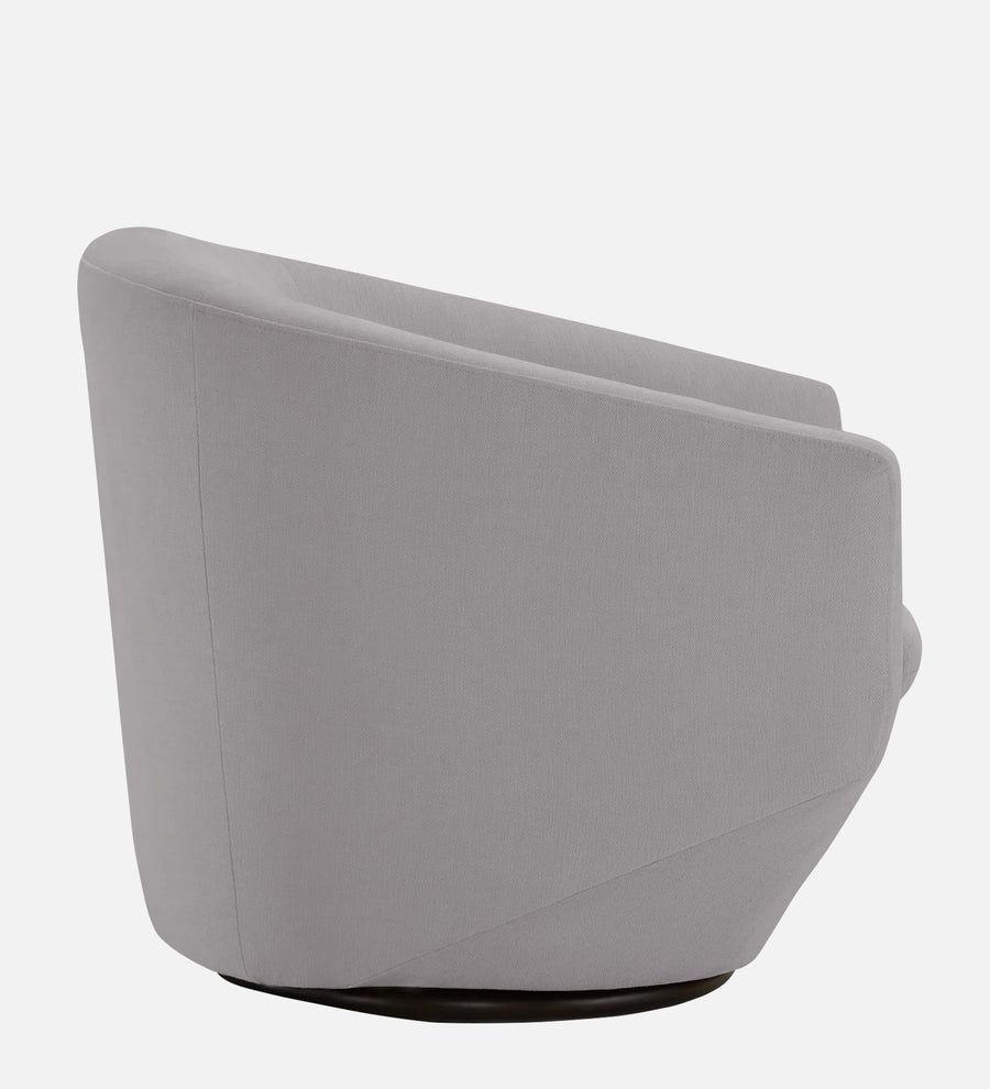 Haddie Velvet Swivel Chair In Concrete Grey Colour - Febonic Living