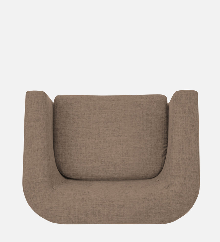 Casper Fabric 1 Seater Sofa In Cookie Beige Colour - Febonic Living