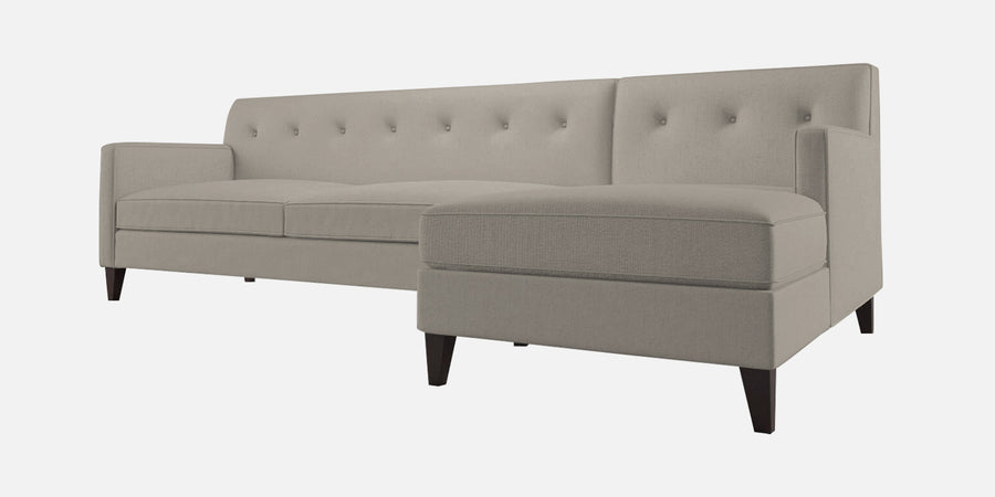 Miller Fabric Lhs Sectional Sofa 3 Lounger In Ash Grey Colour - Febonic Living