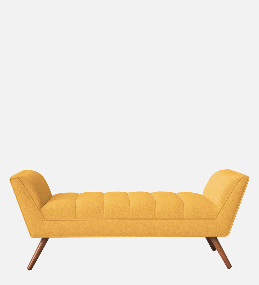 Cartes Velvet Bench In Turmeric Yellow Colour - Febonic Living