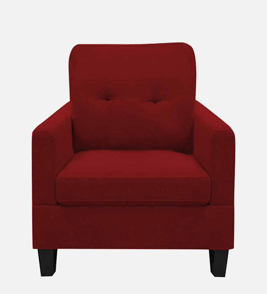 Thomas Fabric 1 Seater Sofa In Blood Maroon Colour - Febonic Living