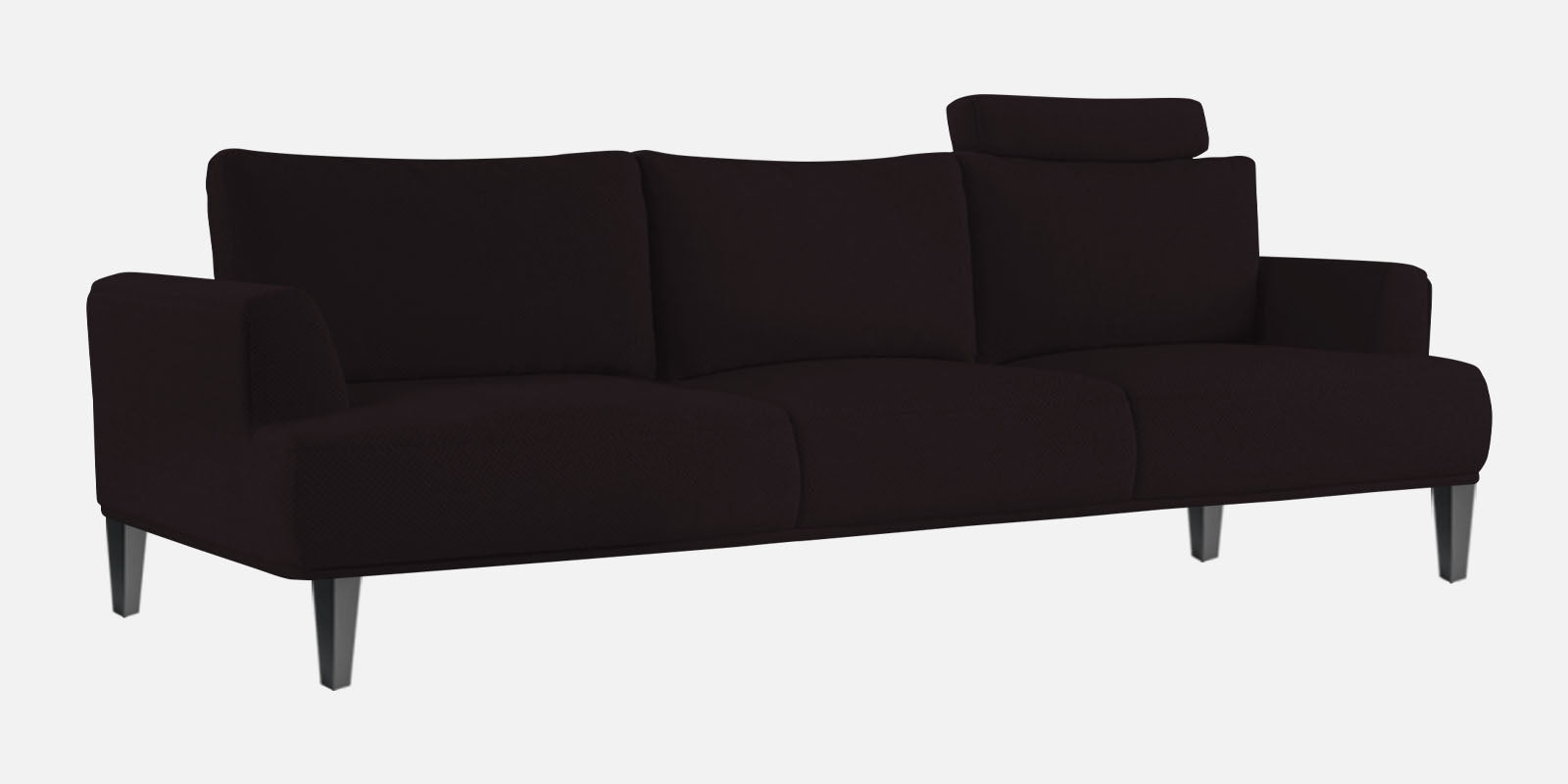 Como Fabric 3 Seater Sofa in Cara Brown Colour