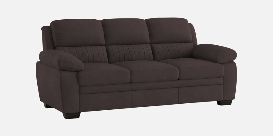 Cantaberry Velvet 3 Seater Sofa In Mocha Brown Colour - Febonic Living