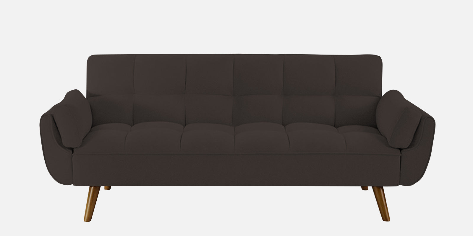 Melano Fabric 3 Seater Convertible Sofa Cum Bed in Core Brown Colour