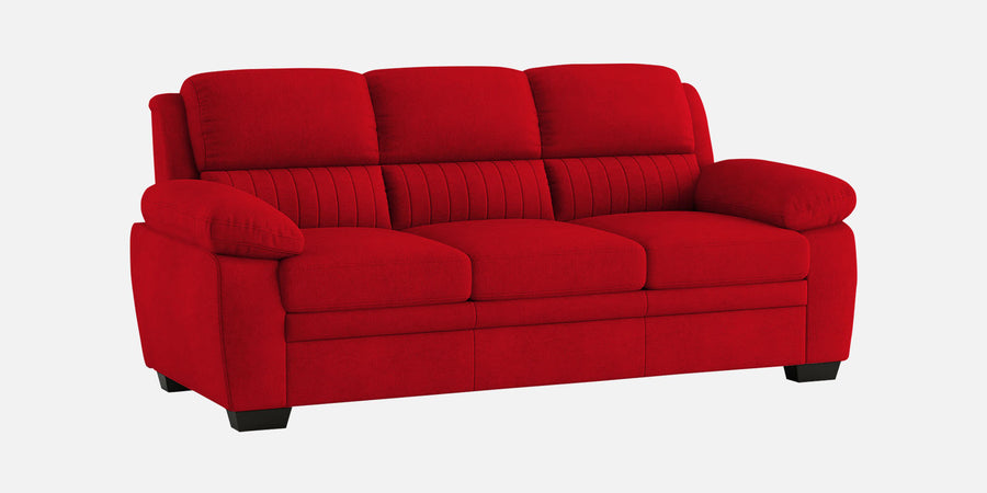 Cantaberry Velvet 3 Seater Sofa In Berry Maroon Colour - Febonic Living