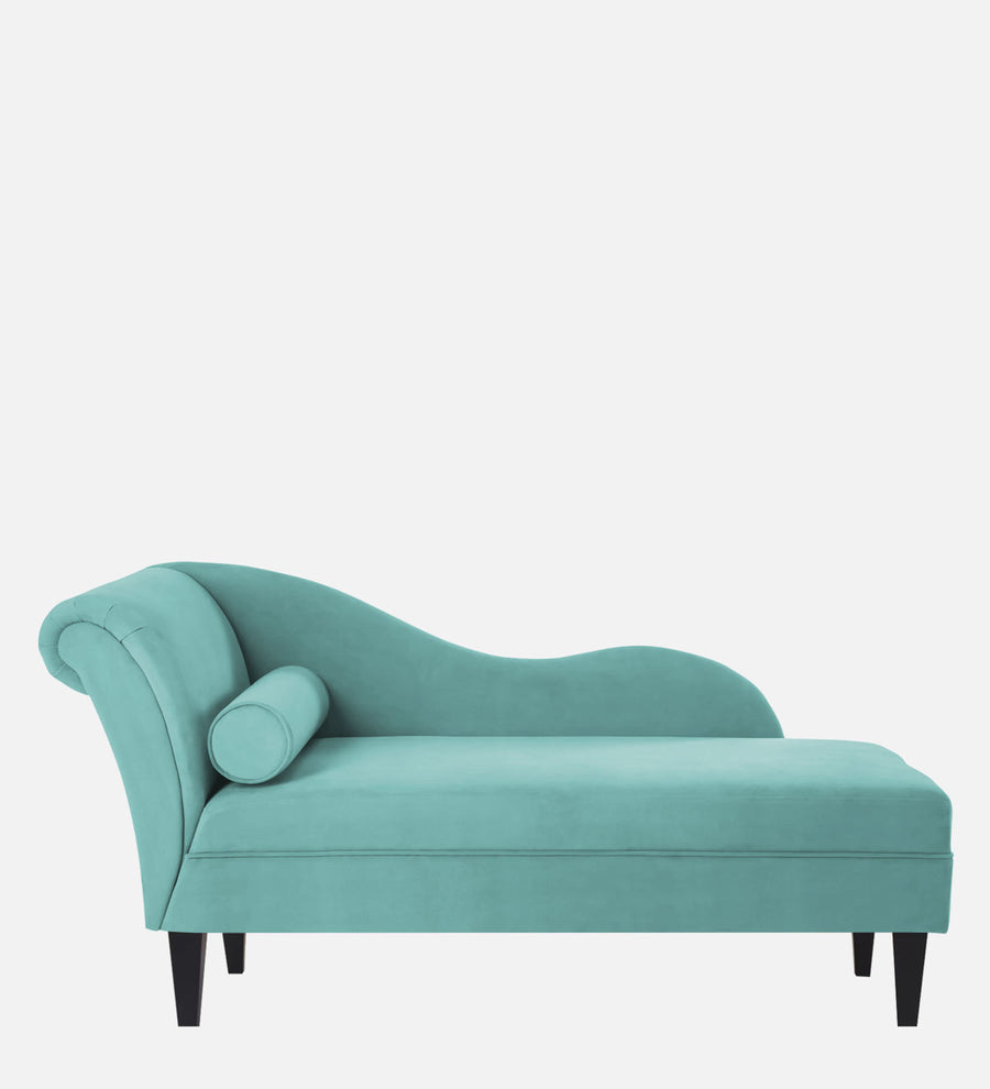 Rana Velvet Rhs Chaise Lounger In Barmunda Aqua Colour - Febonic Living