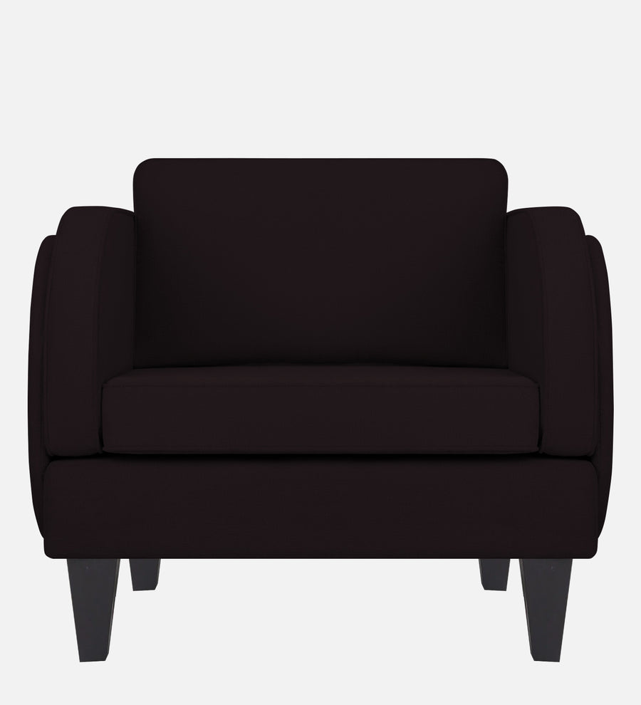 Siddy Fabric 1 Seater Sofa In Cara Brown Colour - Febonic Living