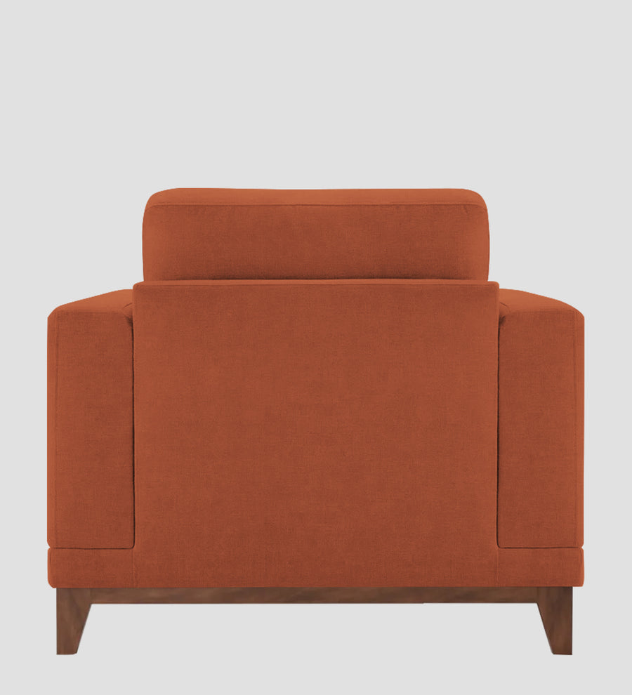 Esha Fabric 1 Seater Sofa In Royal Orange Colour - Febonic Living