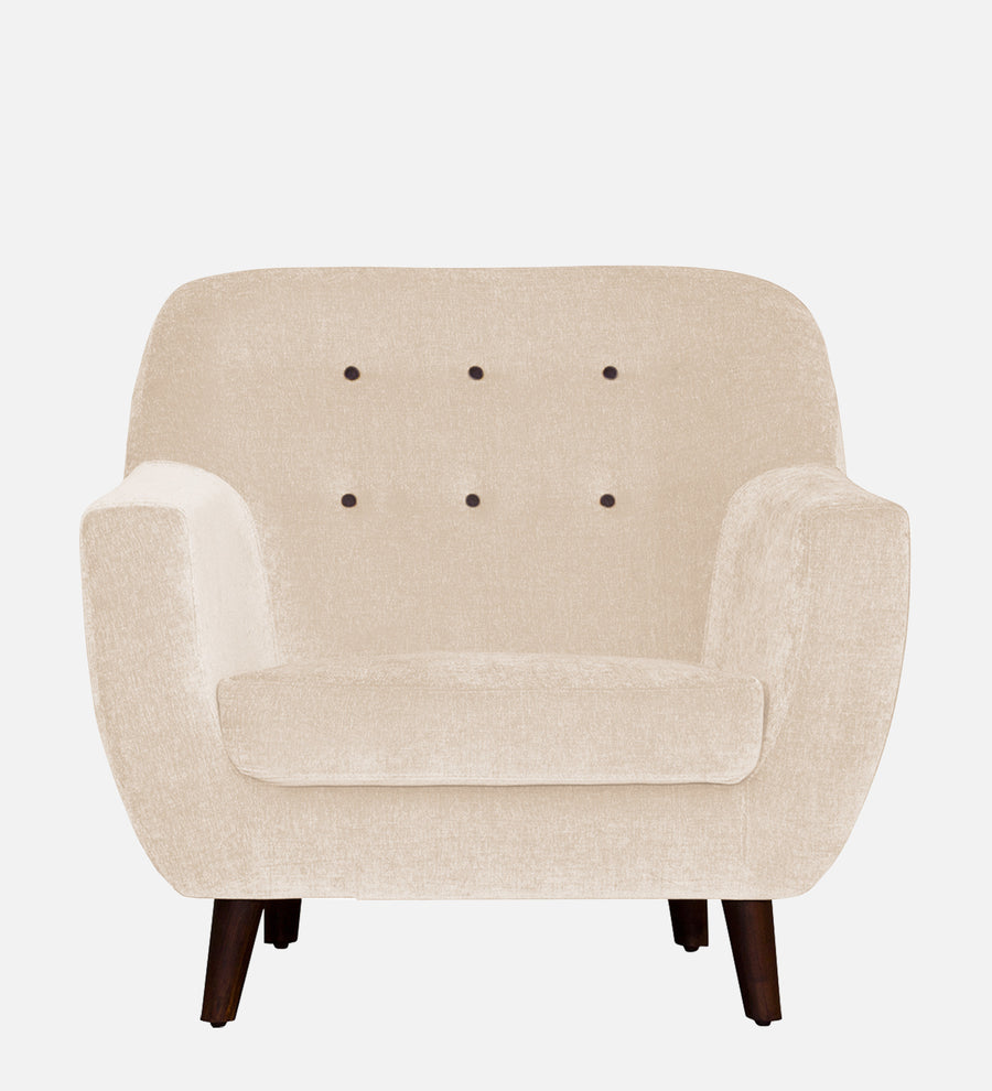 German Fabric 1 Seater Sofa In Woom Beige Colour - Febonic Living