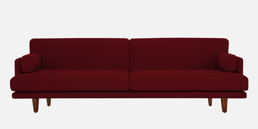 Ricky Fabric 3 Seater Sofa In Ruby Red Colour - Febonic Living