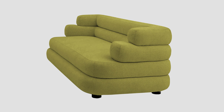Wener Fabric 3 Seater Sofa In Kelly Green Colour - Febonic Living