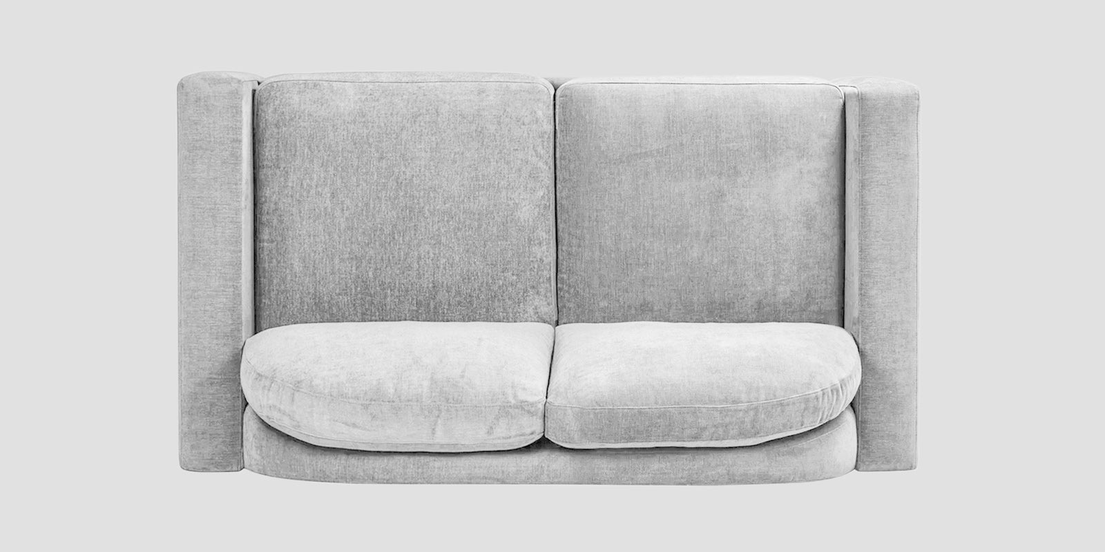 Dara Fabric 2 Seater Sofa In Lit Grey Colour