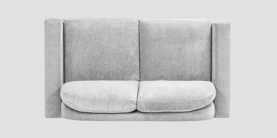 Dara Fabric 2 Seater Sofa In Lit Grey Colour - Febonic Living