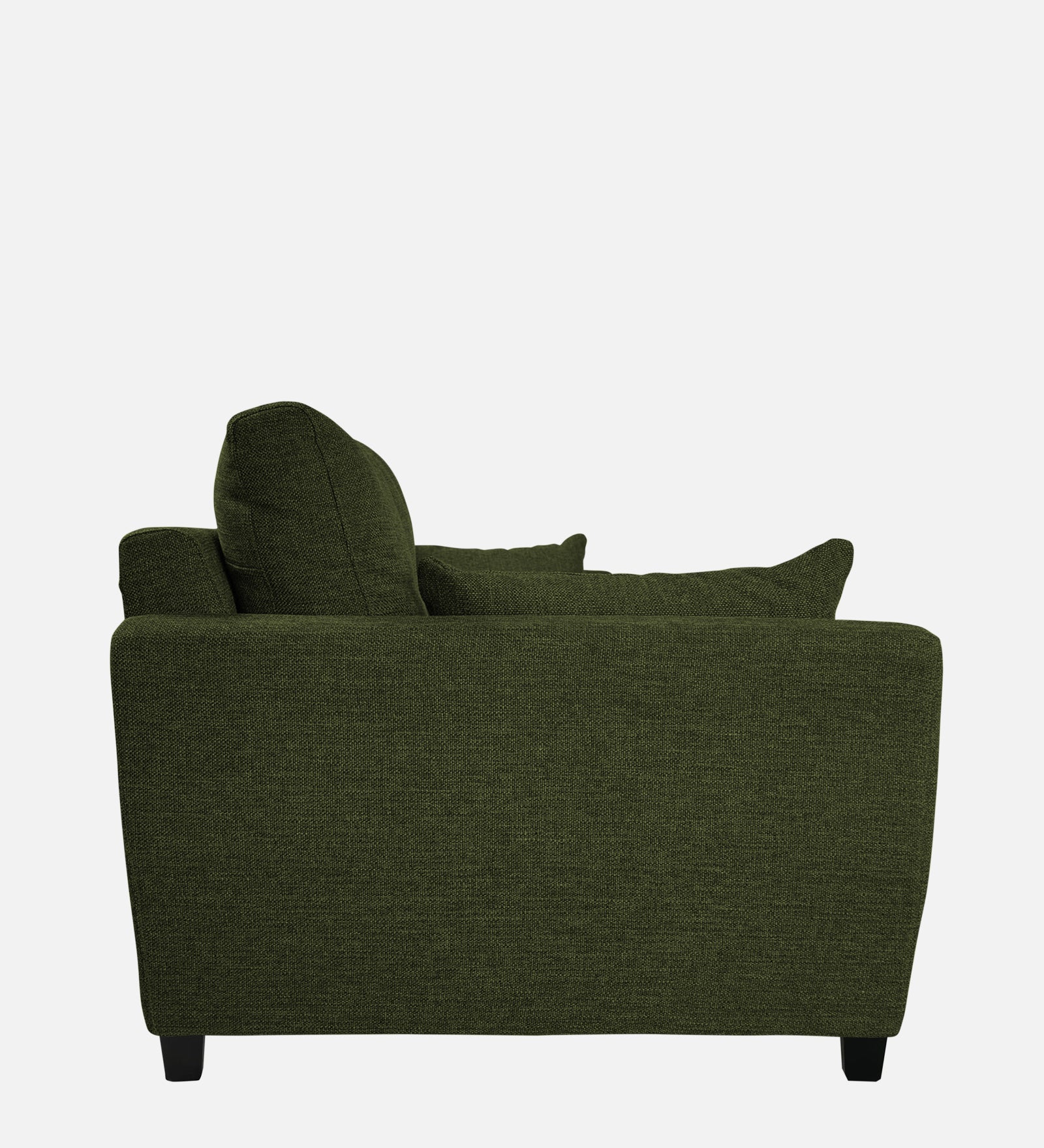 Mario Fabric 1 Seater Sofa in Olive Green Colour