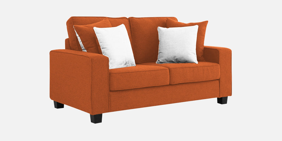 Ladybug Fabric 2 Seater Sofa In Vivid Orange Colour - Febonic Living