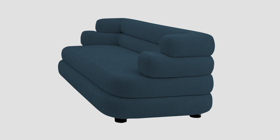 Wener Fabric 2 Seater Sofa In Cool Blue Colour - Febonic Living