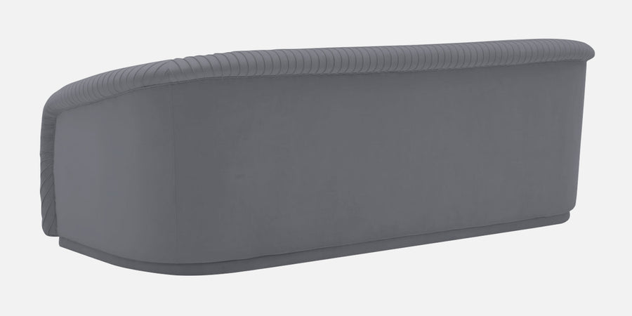 Yara Velvet Fabric 3 Seater Sofa In Pubble Grey Colour - Febonic Living