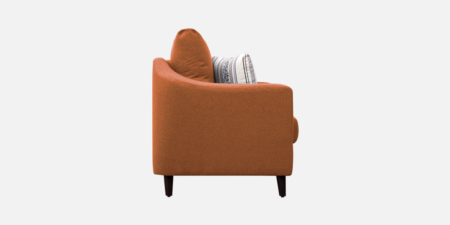 Kevin Fabric 2 Seater Sofa In Vivid Orange Colour - Febonic Living