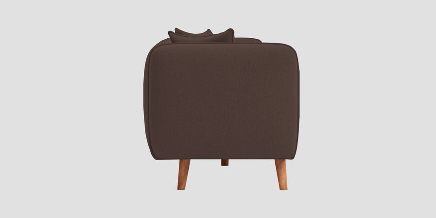 Reva Fabric 3 Seater Sofa In Caramel Brown Colour - Febonic Living