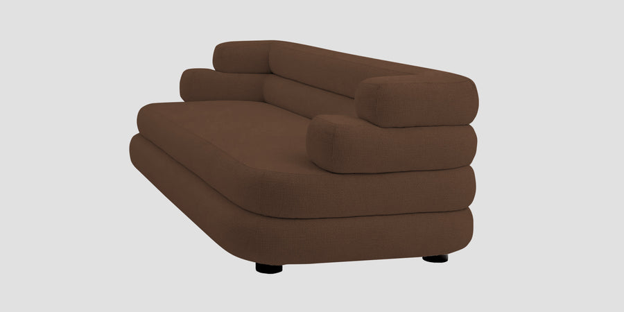 Wener Fabric 2 Seater Sofa In Ash Brown Colour - Febonic Living