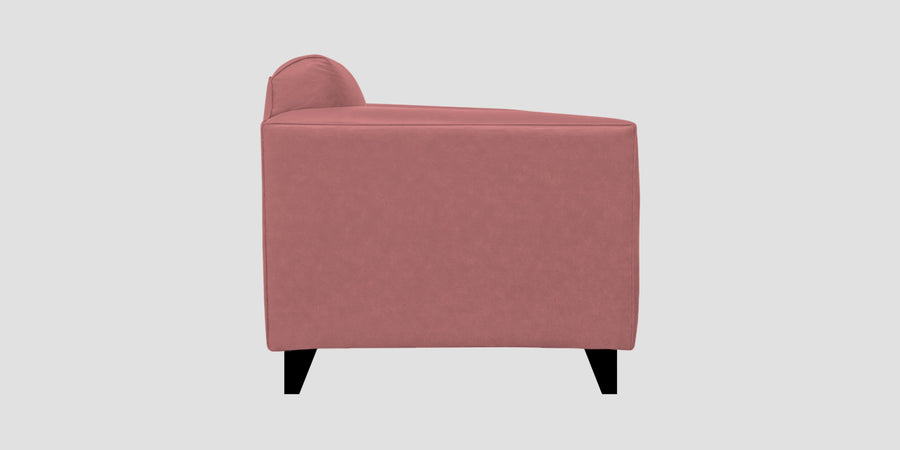 Convi Leatherette 3 Seater Sofa In Light Pink Colour - Febonic Living