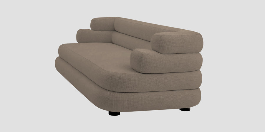 Wener Fabric 2 Seater Sofa In Hazel Beige Colour - Febonic Living