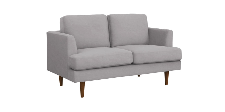 Motra Velvet 2 Seater Sofa In Concrete Grey Colour - Febonic Living