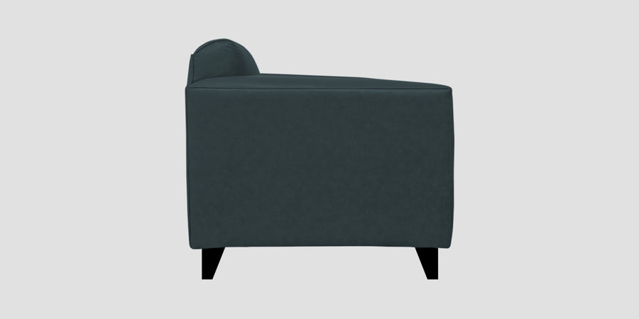 Convi Leatherette 3 Seater Sofa In Steel Blue Colour - Febonic Living