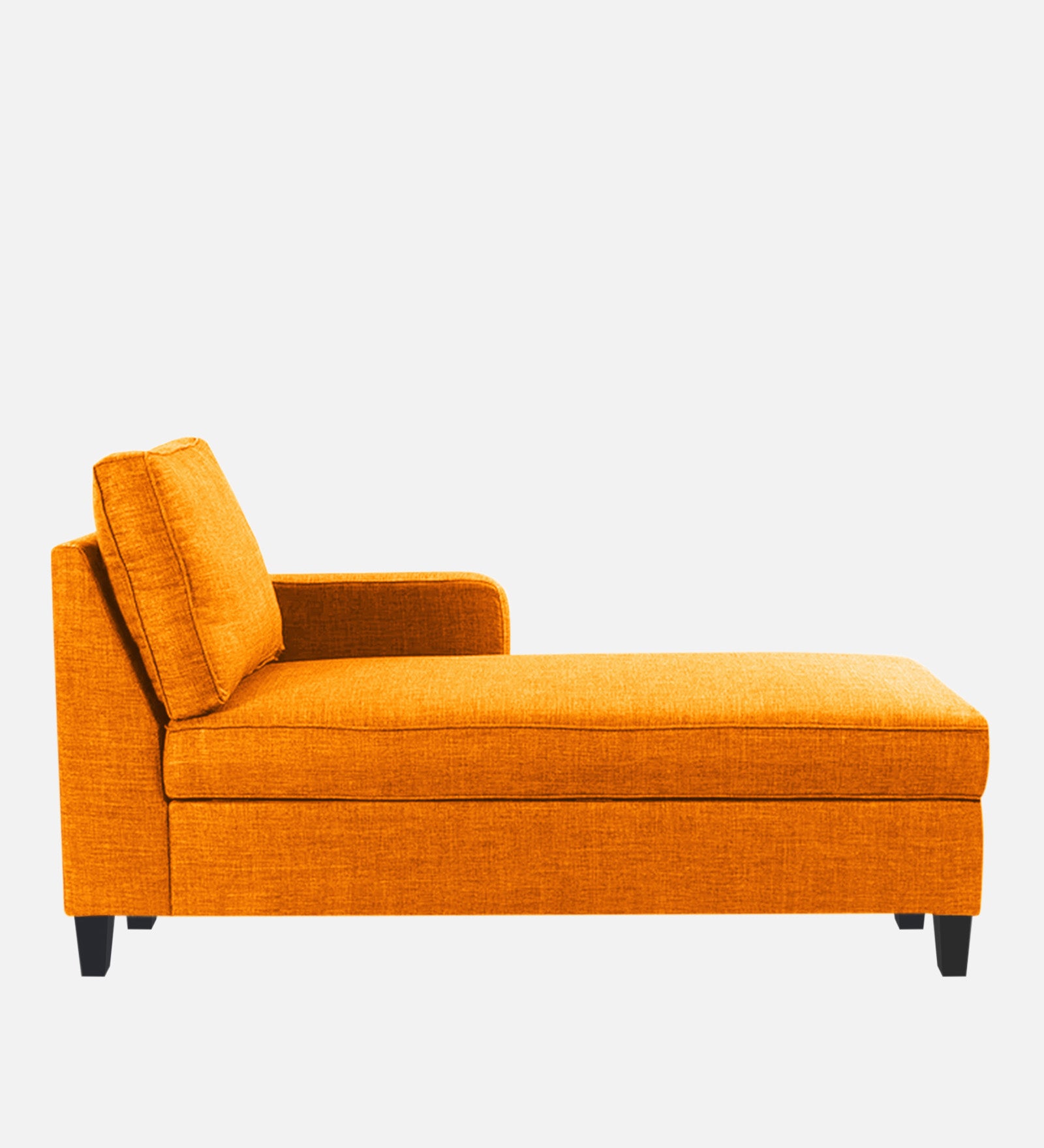 Harry Fabric RHS Chaise Lounger in Vivid Orange Colour