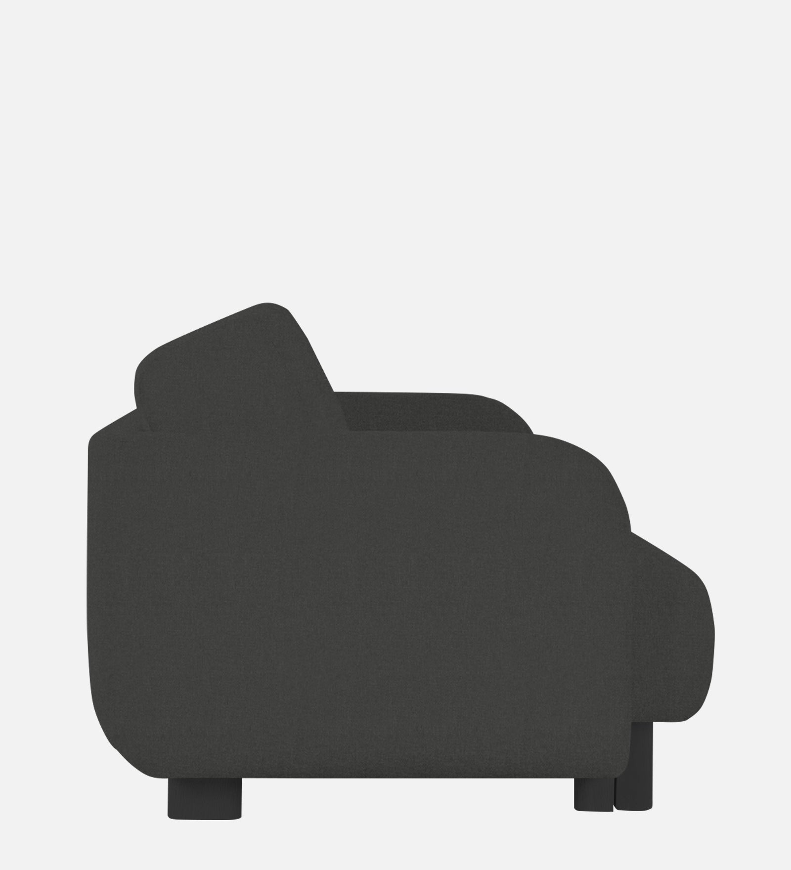 Varu Fabric 1 Seater Sofa In  Charcoal Grey Colour - Febonic Living
