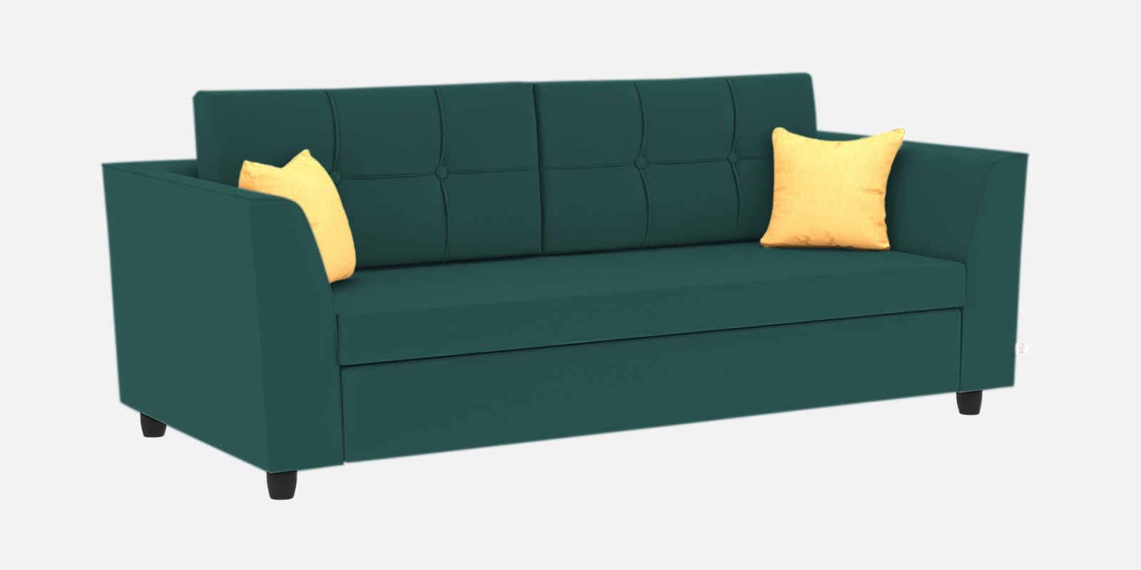 Nestin Velvet 3 Seater Sofa in Pine Green Colour