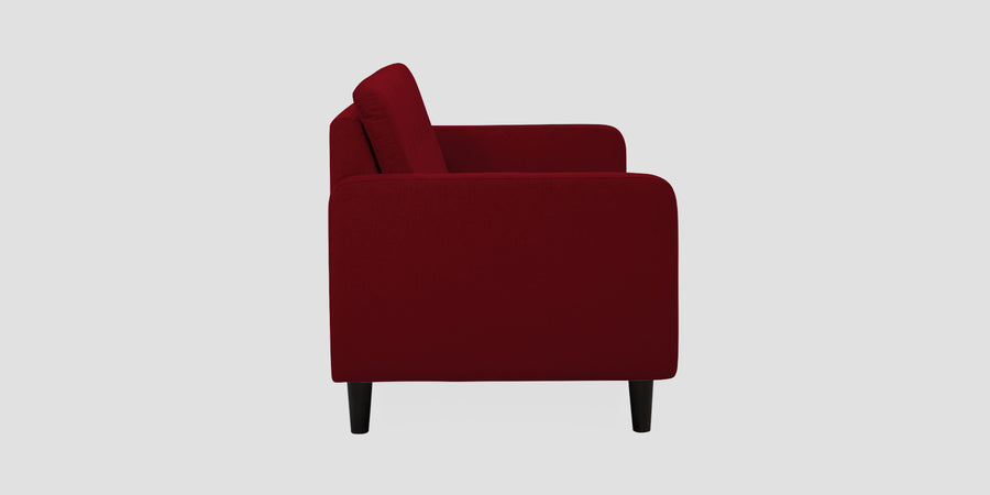 Noha Fabric 2 Seater Sofa In Ruby Red Colour - Febonic Living