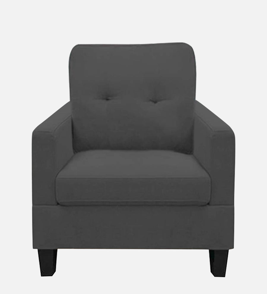 Thomas Fabric 1 Seater Sofa In Charcoal Grey Colour - Febonic Living