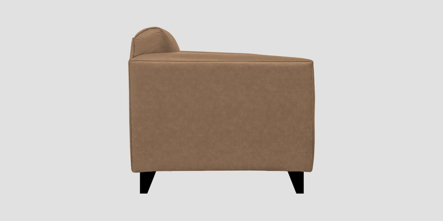 Convi Leatherette 3 Seater Sofa In Husky Brown Colour - Febonic Living