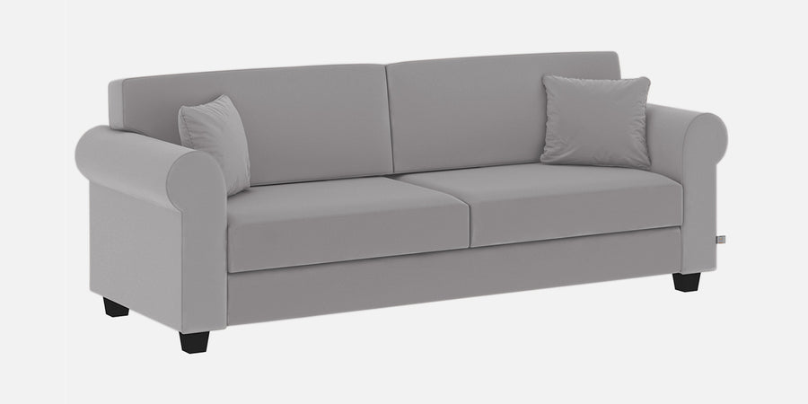 Numonk Velvet 3 Seater Sofa In Concrete Grey Colour - Febonic Living