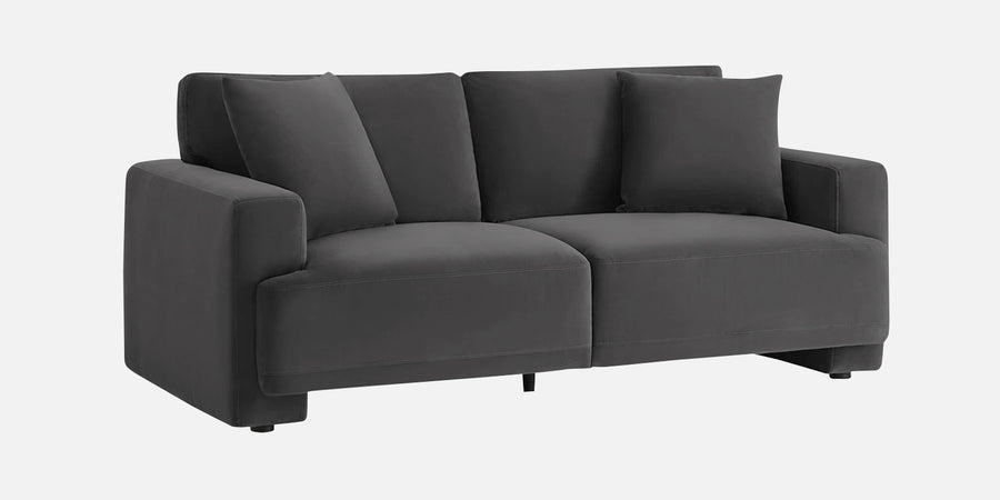 Kosta Velvet 2 Seater Sofa In Davy Grey Colour - Febonic Living