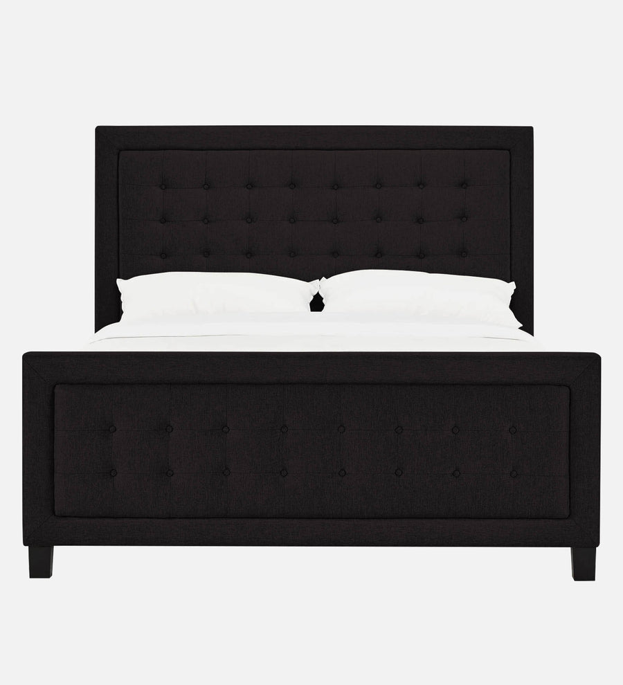 Kaster Fabric Upholstered Queen Size Bed In Cara Brown Colour - Febonic Living