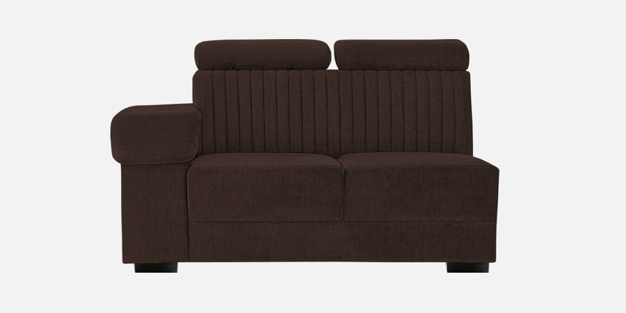 Draco Fabric 6 Seater Corner Sofa In Coffee Brown Colour - Febonic Living