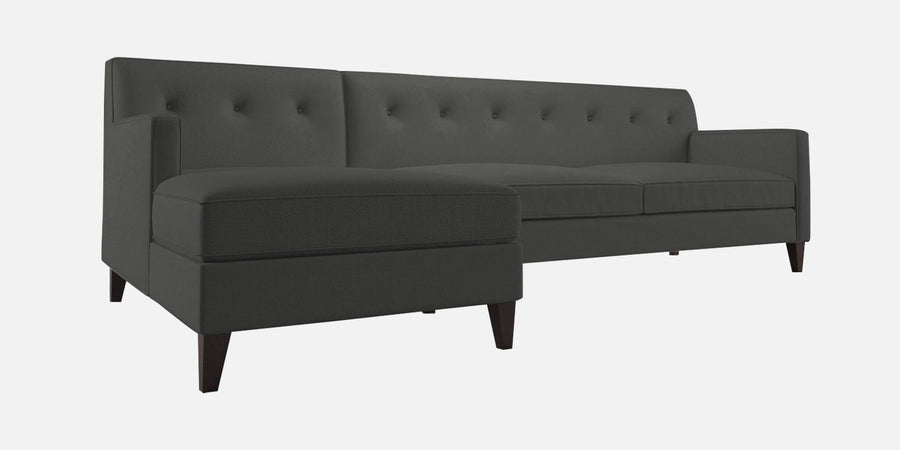 Miller Fabric Rhs Sectional Sofa 3 Lounger In Charcoal Grey Colour - Febonic Living