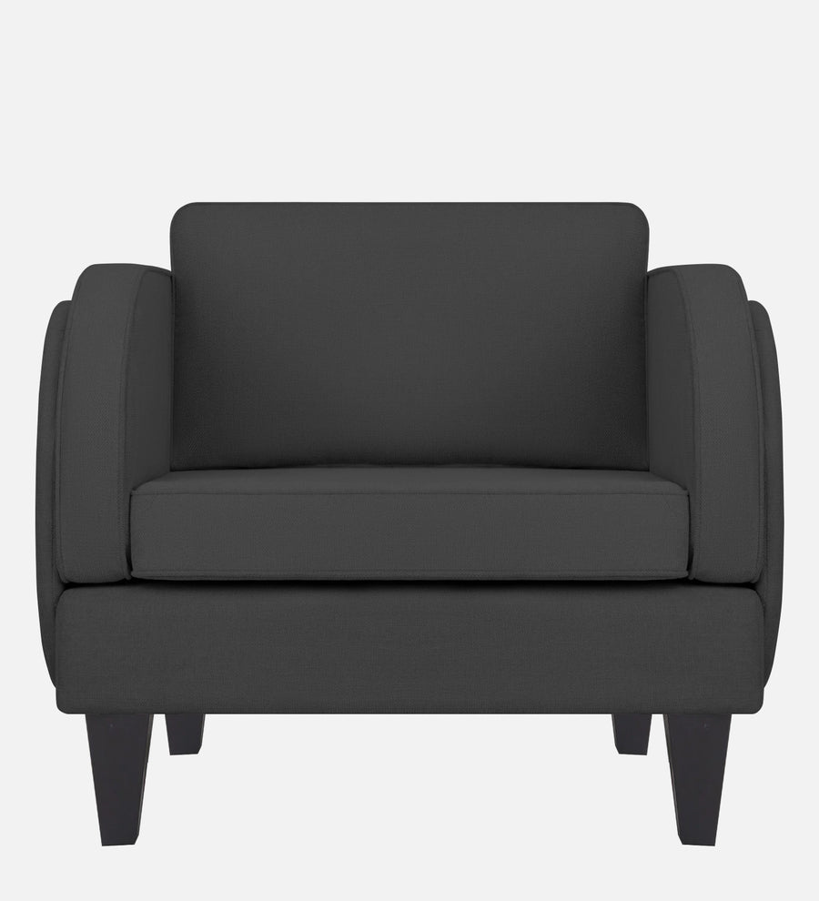 Siddy Fabric 1 Seater Sofa In Charcoal Grey Colour - Febonic Living