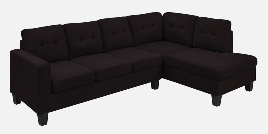 Thomas Fabric Lhs Sectional Sofa 3 Lounger In Cara Brown Colour - Febonic Living