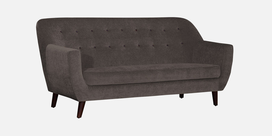 German Fabric 3 Seater Sofa In Caspa Brown Colour - Febonic Living