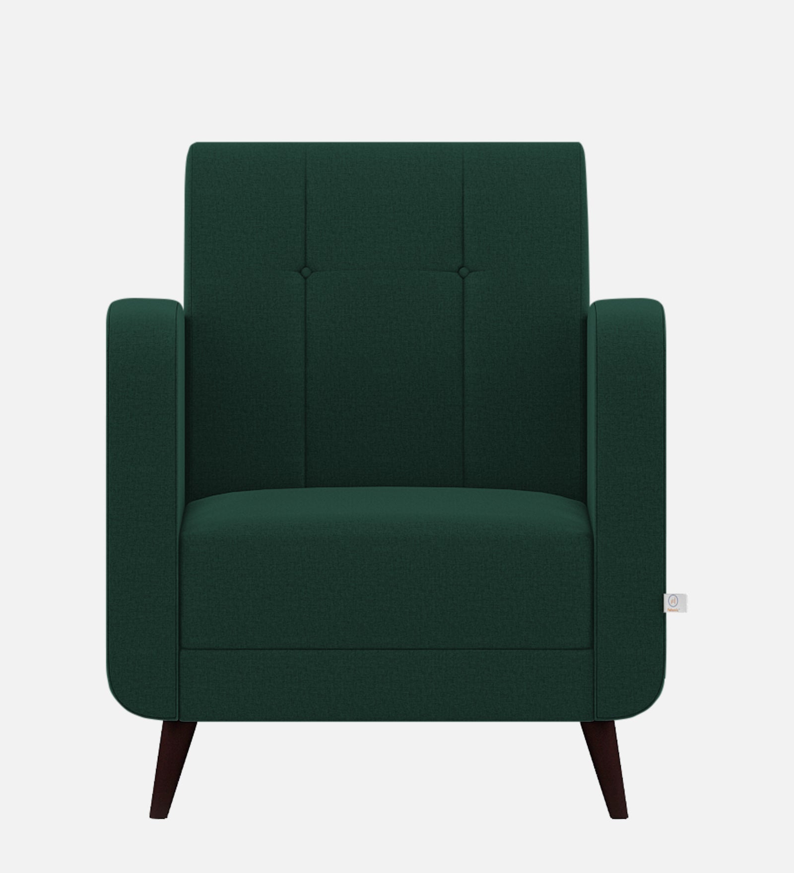 Wiki Velvet 1 Seater Sofa In Forest Green Colour - Febonic Living
