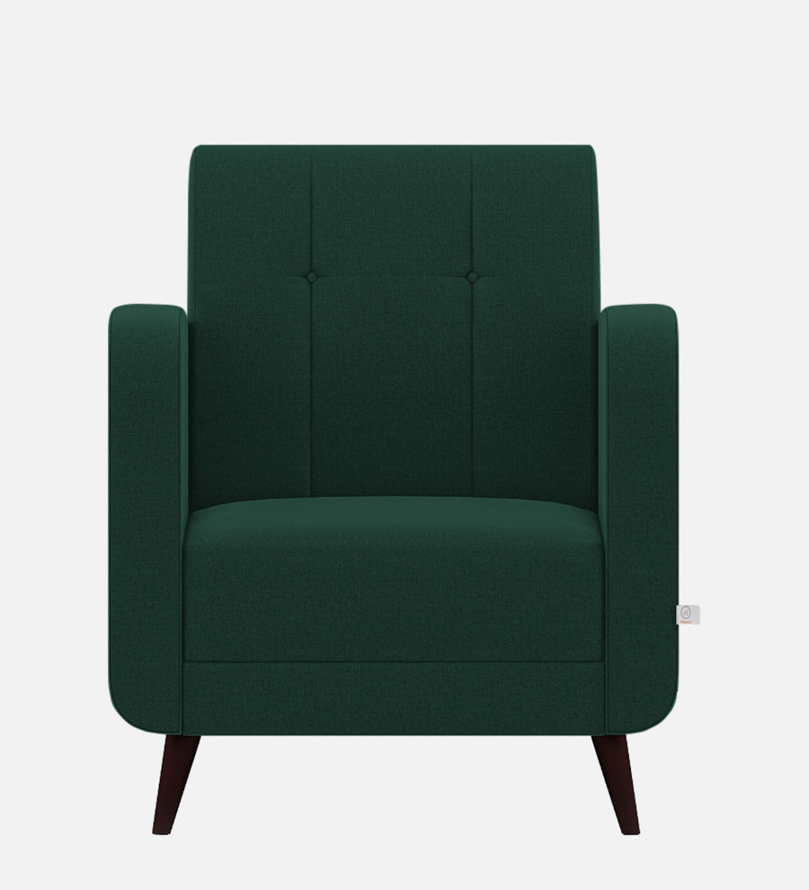 Wiki Velvet 1 Seater Sofa In Forest Green Colour - Febonic Living