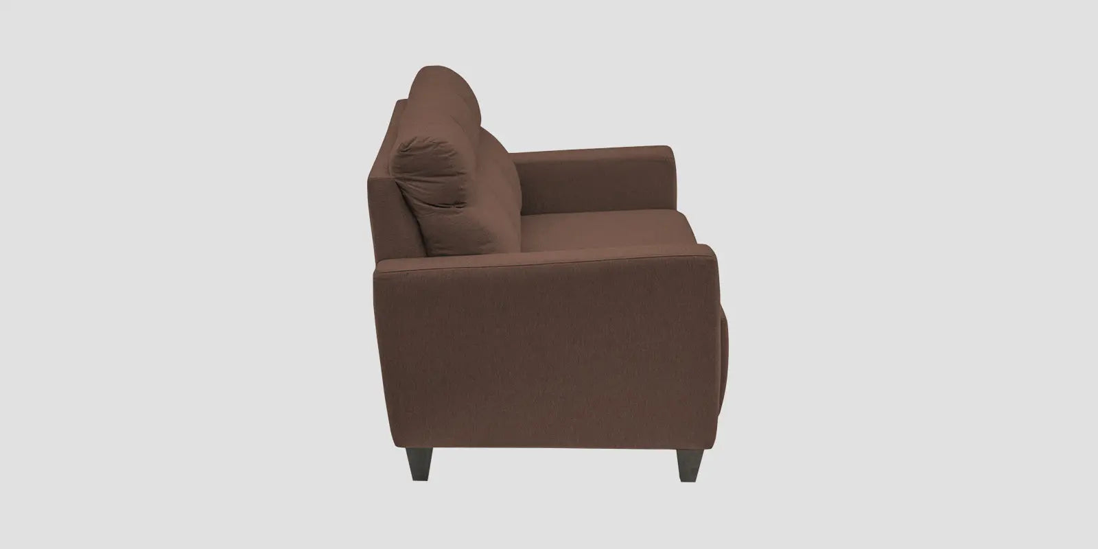 Burban Fabric 3 Seater Sofa In Latte Brown Colour Febonic Living