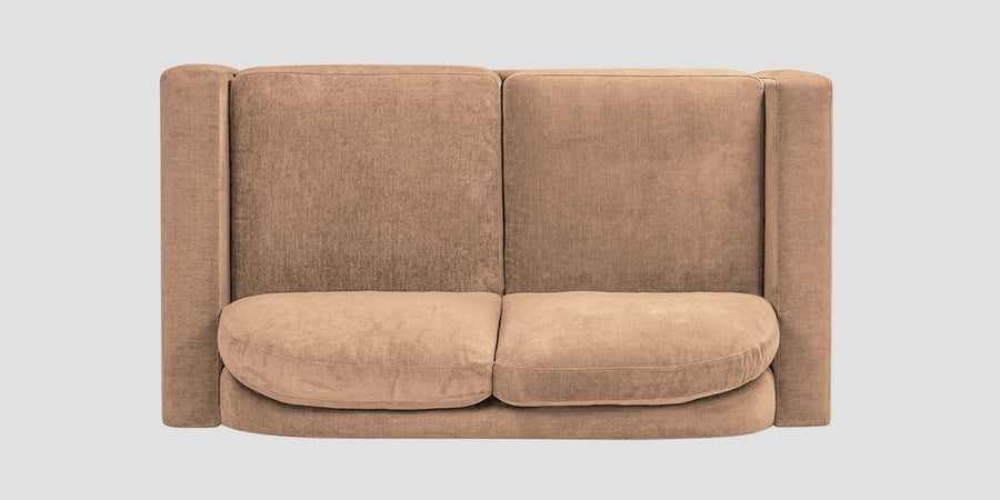 Dara Fabric 2 Seater Sofa In Cosmic Beige Colour - Febonic Living