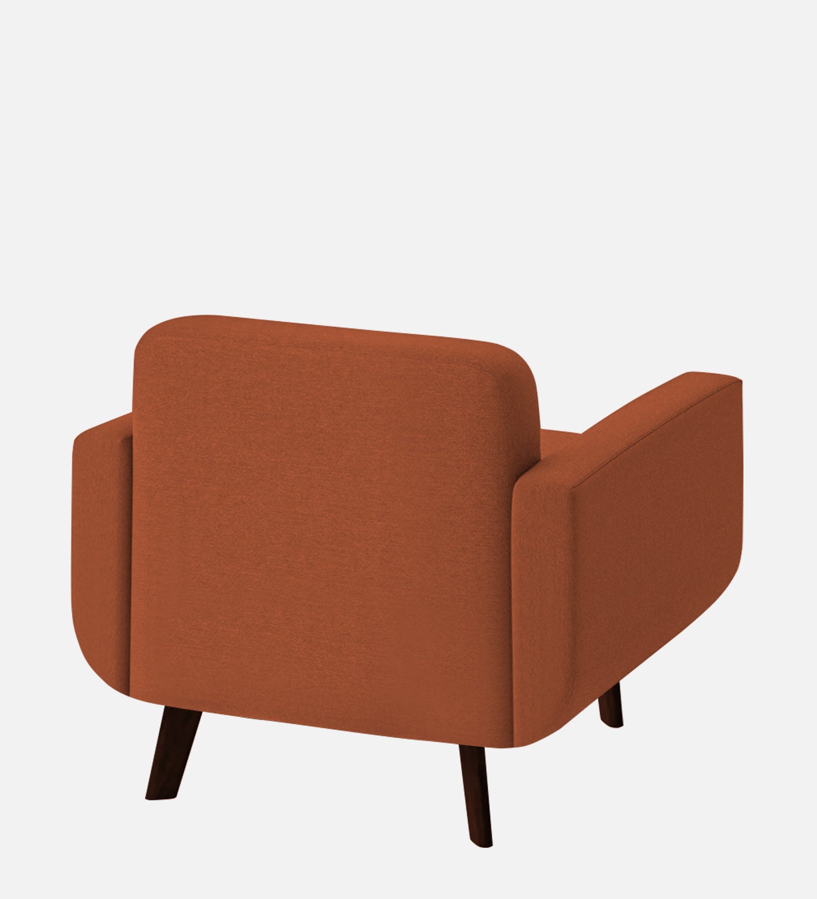 Marsela Fabric 1 Seater Sofa in Royal Orange Colour