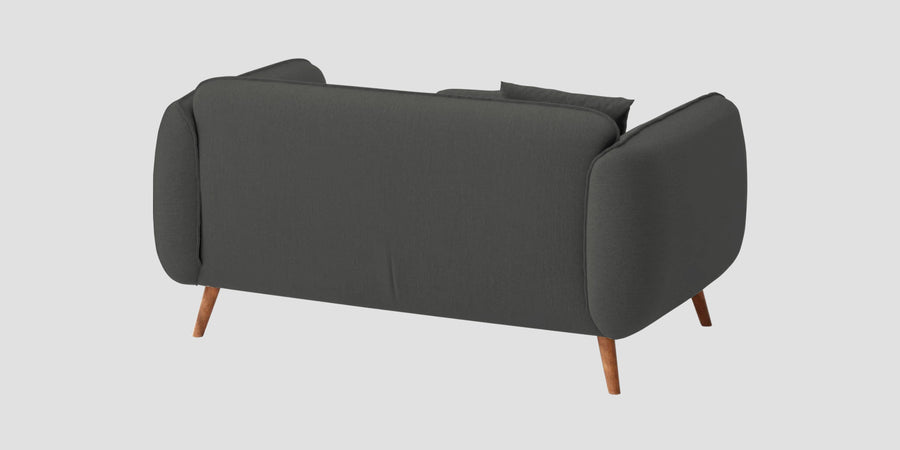 Zia Fabric 2 Seater Sofa In Stone Grey Colour - Febonic Living
